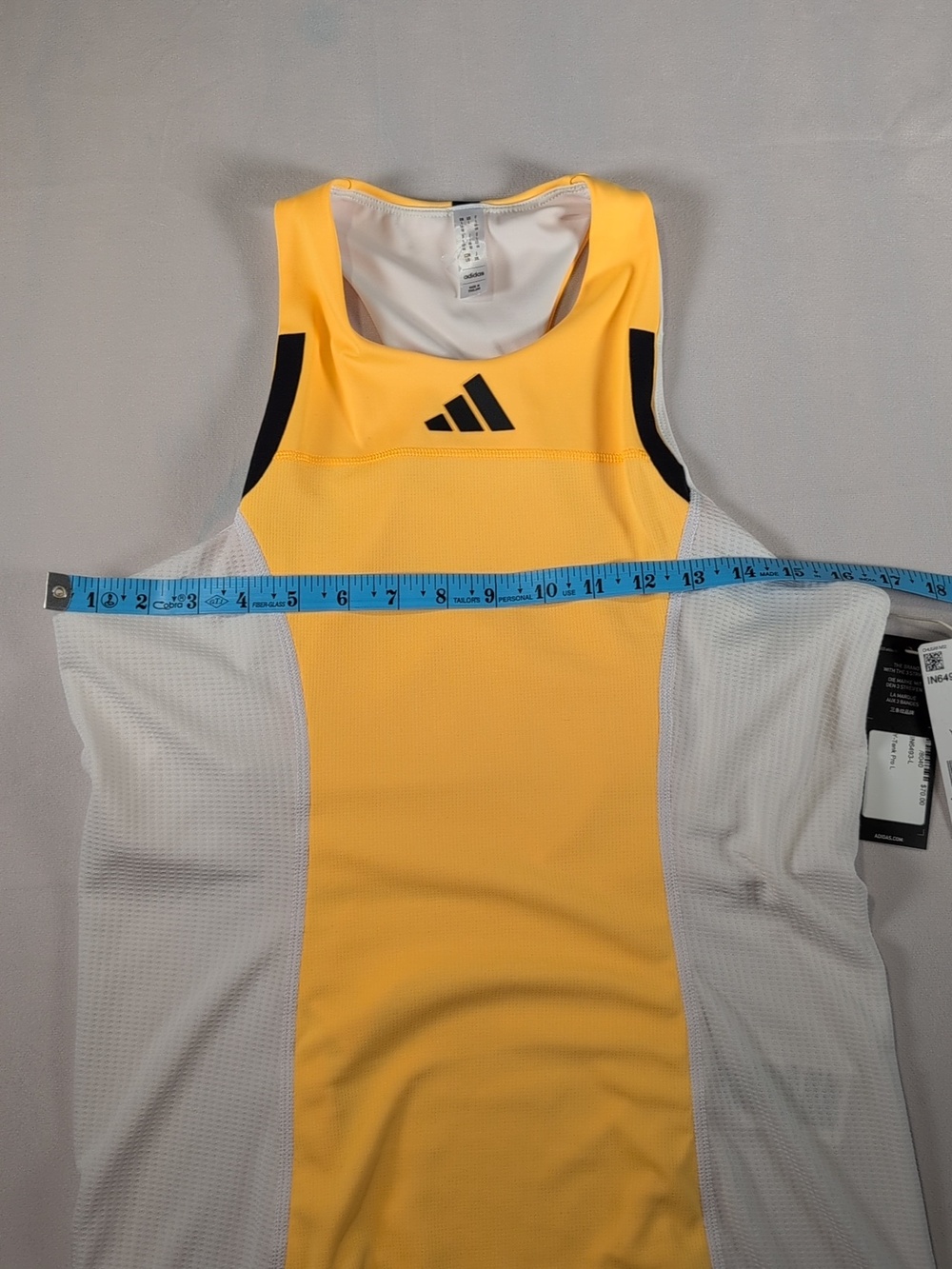 Adidas Y-Tank Pro in Spark/White Size Large - Picture 5 of 10